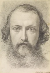 Porträtt- Head Study of Daniel Casey (Full-Face)